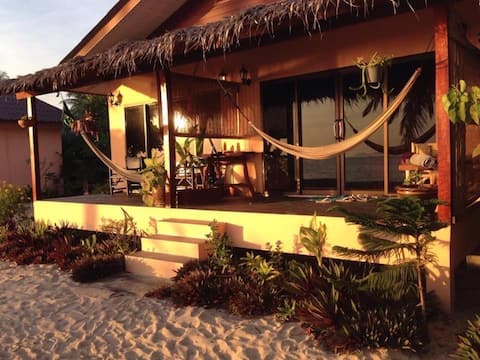 Deluxe Bungalows with private beach.