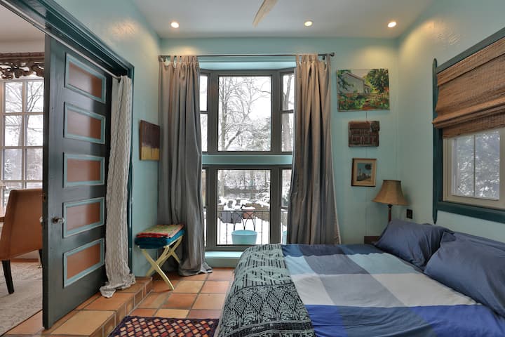 Cozy interior of the guesthouse