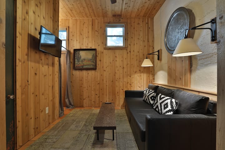 Inside the guesthouse