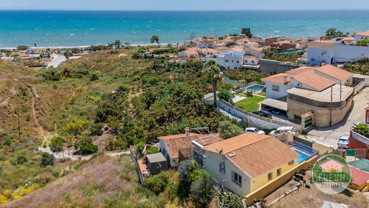 Family Cottage In Benajarafe W Pool And Sea View - Espagne
