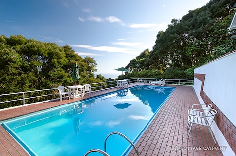 Renovation Open! All 4 Buildings are Private. Large Pool, Natural Water Open-air Bath, Karaoke, Ping