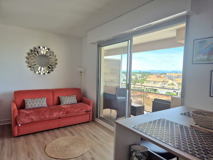 Studio Avec Vue Marina Plage à Pied Parking Clim - Canet-en-Roussillon