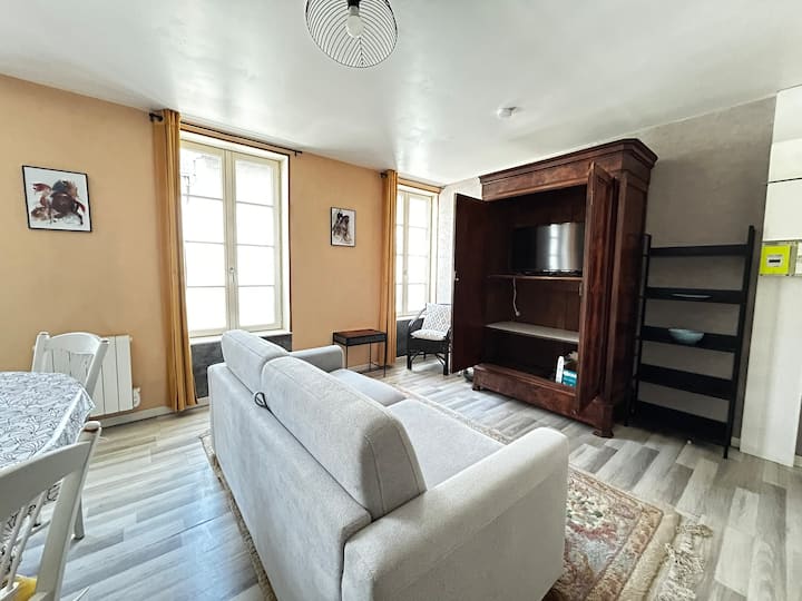 Appartement 1 Chambre - Central - Terrasse - Wifi - Parthenay