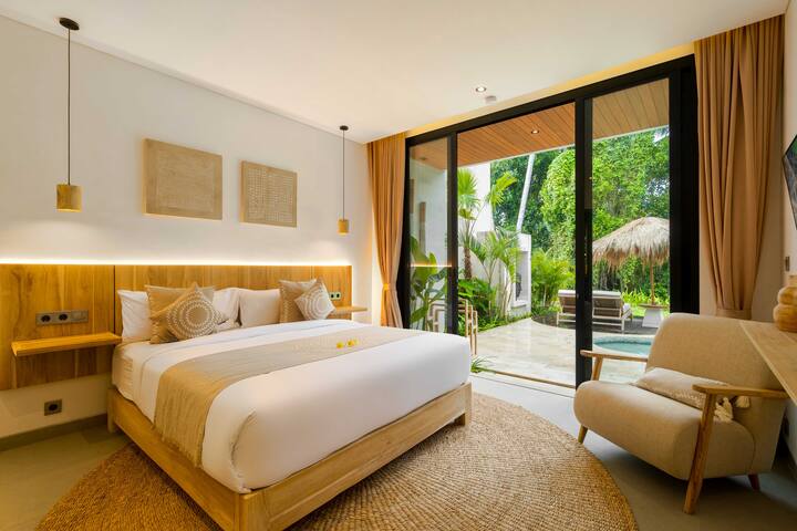 Villa Jungle Sawah : 3BR Ubud Jungle Charm W/ Pool