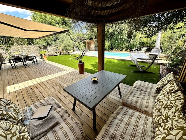 Villa climatisée piscine calme