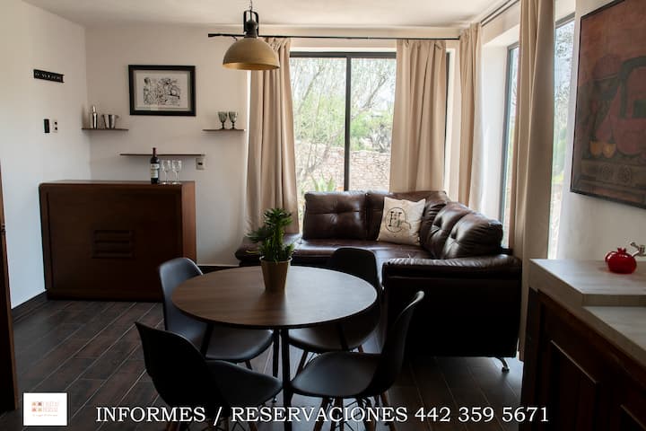 Casita El Pirul, Loft Con Vista - Bernal