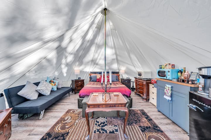 Yurt Above It All, Glamp On-site - Big Basin Redwoods State Park, California