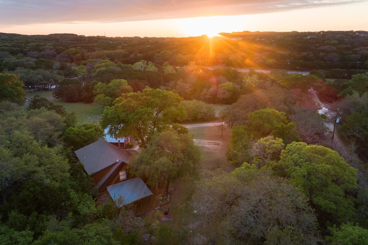 Our property at sunset.