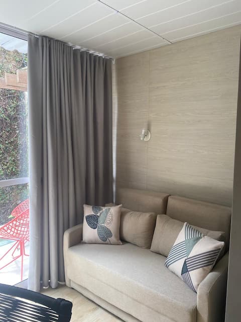Top Airbnb: Flat with Private Garden 2 min from the Beach in João Pessoa