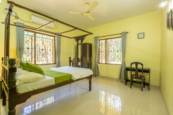 Your Bright Retreat: Peaceful & Airy Bedroom.
