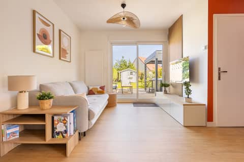 Top performing Airbnb: Modern single-storey Jacuzzi, Pétanque, beach 800 m away in Berck