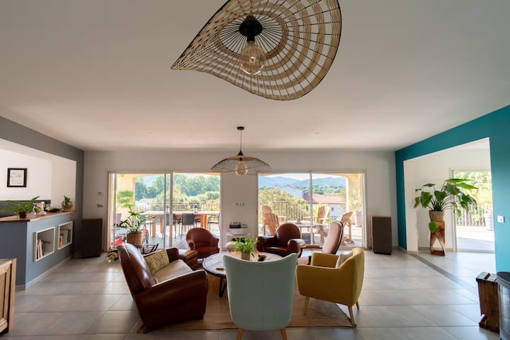 Villa Familiale Avec Piscine, Vue Montagnes - Céret