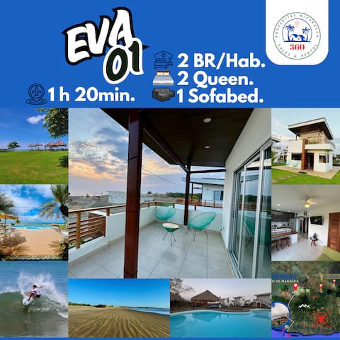 Ocean view and EVA01 hybrid in Azuchillo beach