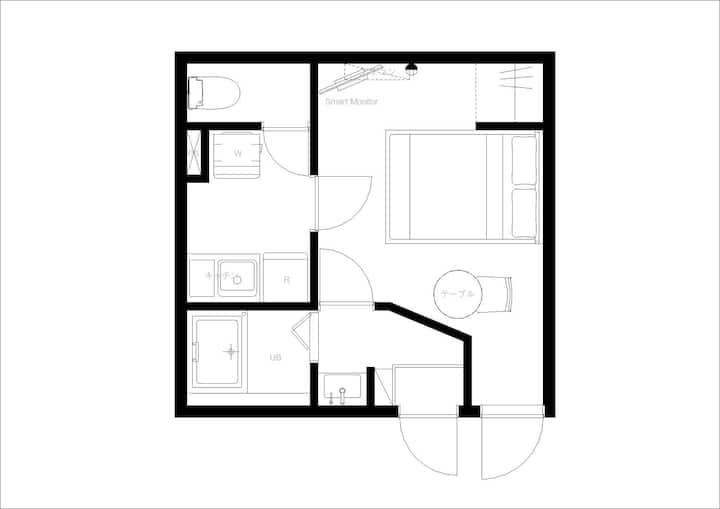 最寄り駅から徒歩8分/エレベーターなし/浅草やスカイツリーまでアクセス抜群/dor β A02 - 八潮市