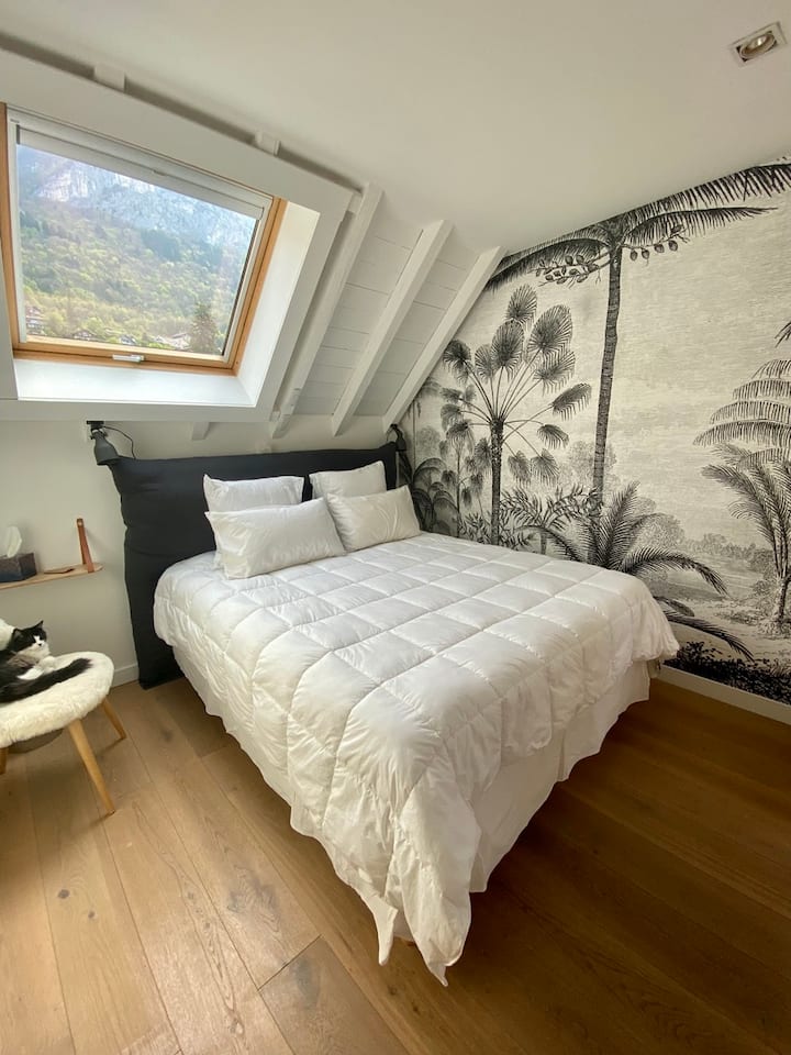 Chumba cha kulala na kitanda 160