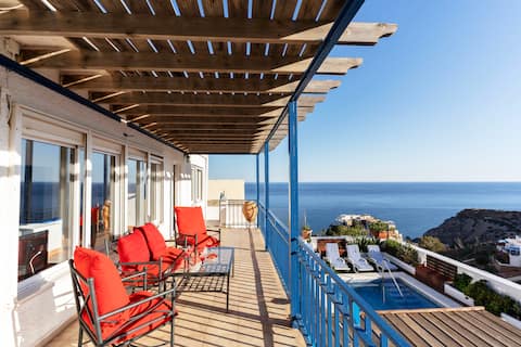 Blue House | Sea views | Private Pool | BBQ