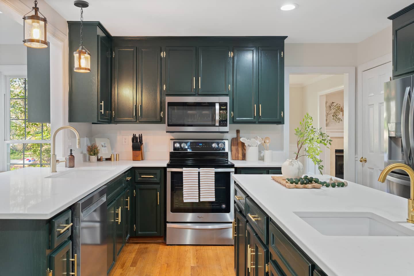 Photo 10 — Kitchen styled with wine and cheese board