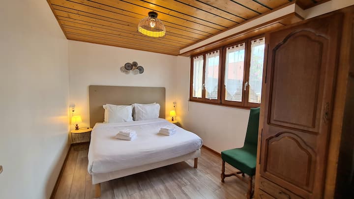 Habitación: cama «queen size» 160x200, armarios
