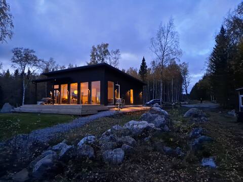 Modern accommodation in the middle of nature