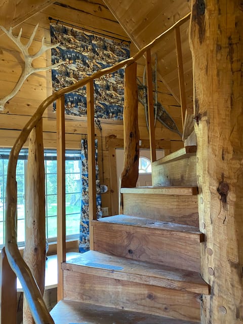 Pretty cabin, lake, salmon, wildlife, hiking.