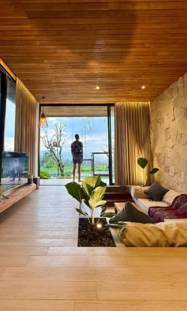 Modern Cabin Close To Munduk With Ricefield View - Munduk