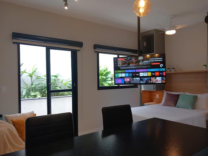 Studio Confortável + Cozinha Completa - Santo André