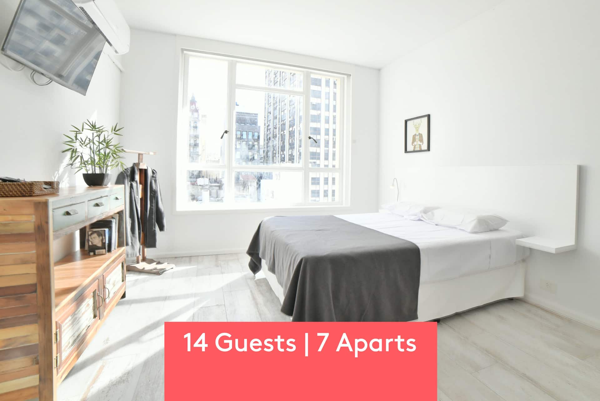 Apartamento para temporada com 7 unidades no mesmo edifício em Retiro