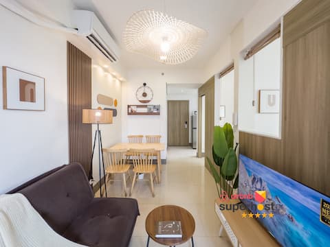 Discount！Cozy 2BR in Fame Residences | 21F Balcony