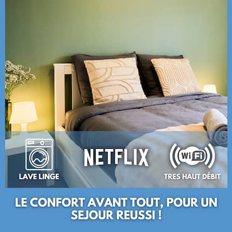 Le Cosy Carvinois - Premium | Wifi | Near Lille