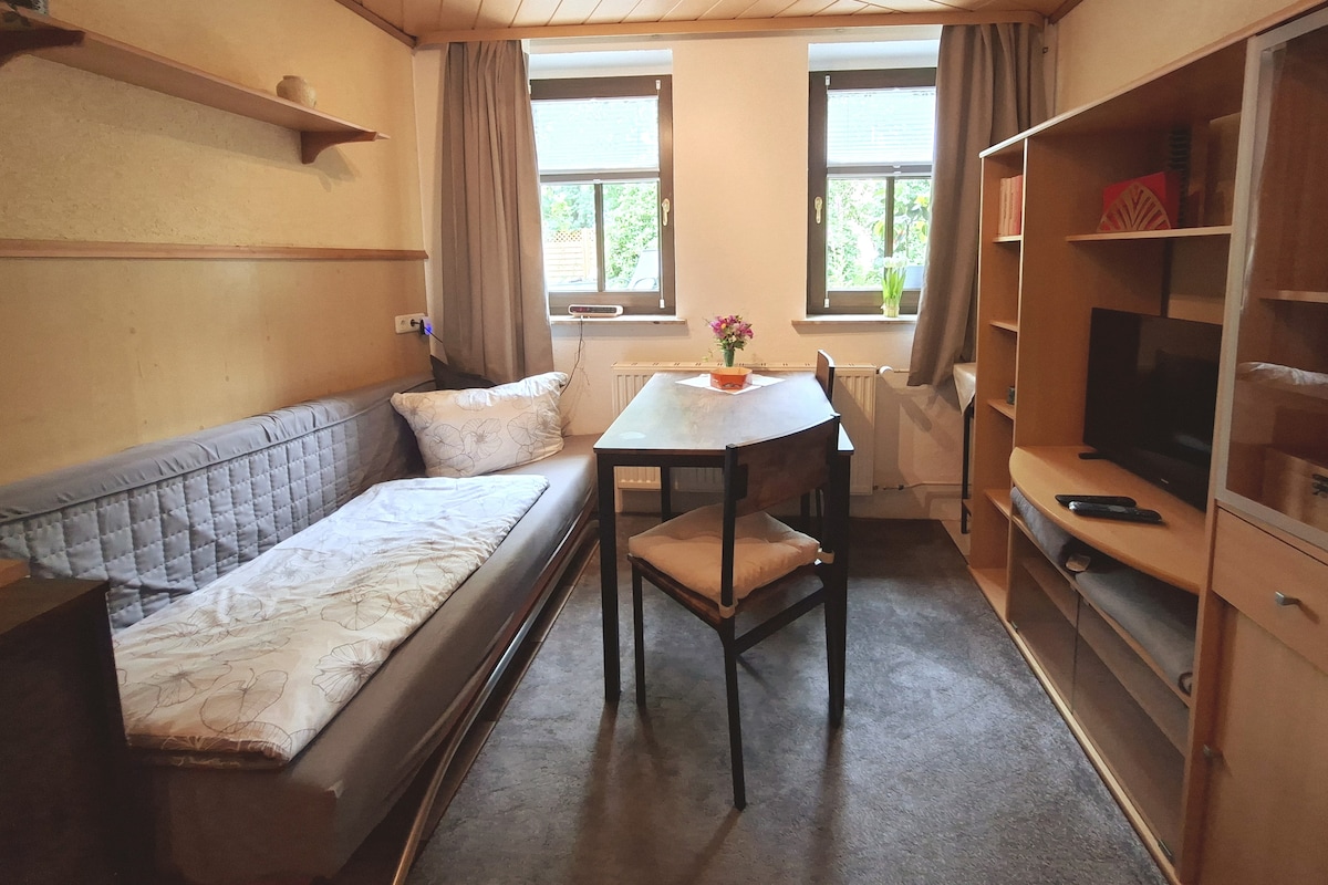 Жилищна площ
Telekom Entertain
Изглед към градината
Разтегателният диван може да се удължава