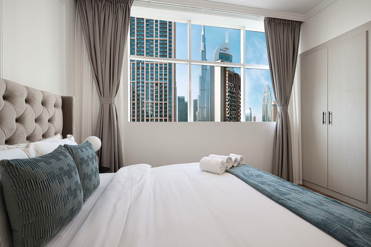¡Lo que te ofrecemos es despertarte directamente con las vistas del Burj Khalifa!