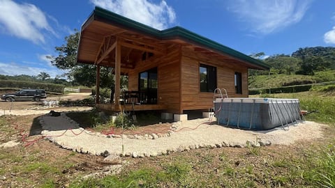 Wooden house with Starlink & nature