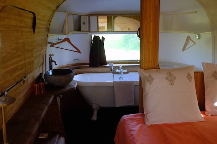 Caravane Airstream à Lancieux - Saint-Cast-le-Guildo