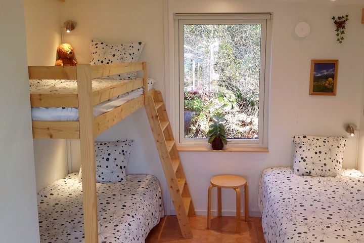 The bunk bed for the kids and grown-ups who want to be forever young :) Plus a comfy single bed. All 90x200 cm.