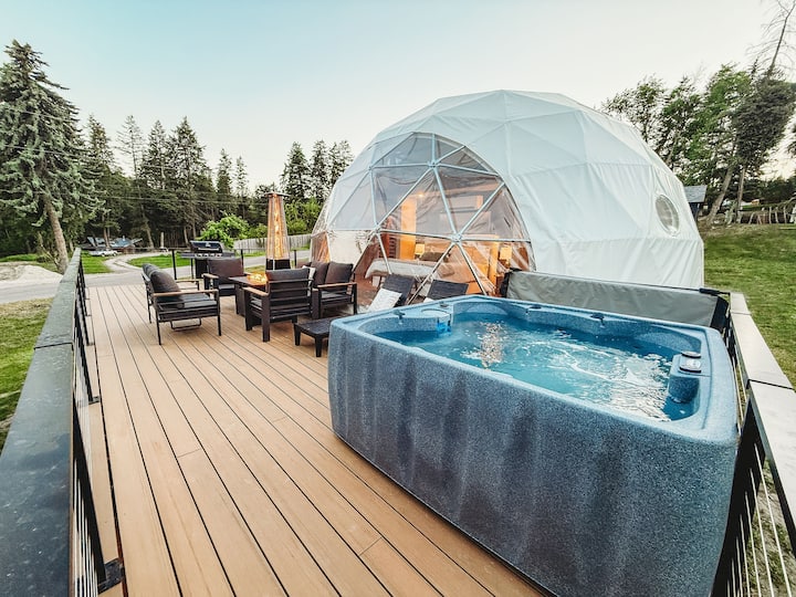 Lux Glacier Dome•Hot Tub•Sauna•Walk 2 FlatheadLake - Dome houses