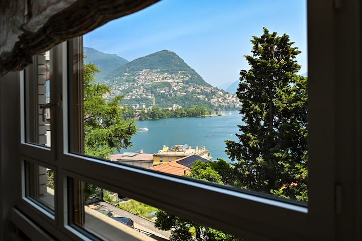 Luxury Lake View Motta Apartment in Lugano
