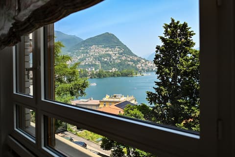 Luxury Lake View Motta Apartment in Lugano