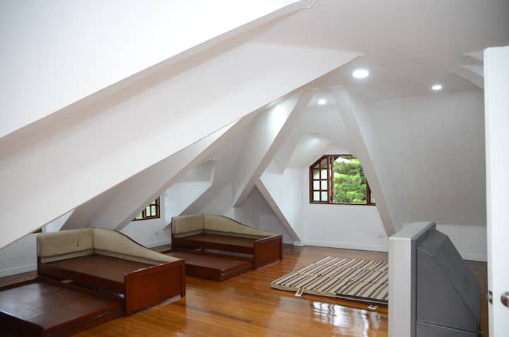 Attic. Mattresses available 