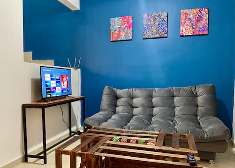 Top Airbnb: Cozy 3BR house in gated neighborhood near Ind Zone in Colonia Fraccionamientos