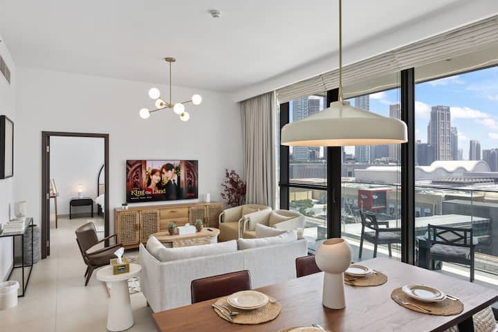 Elite Escape - 3 Bhk Burj View & Dubai Mall Access - Dubai
