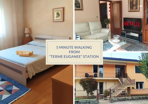 Montegrotto Terme: 3 Rooms 100m from the Station