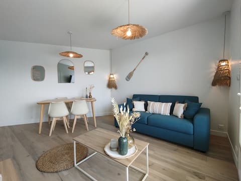Propriété Airbnb réussie: Nice 2-room apartment, beautiful terrace, 5-minute walk from the beach à Labenne