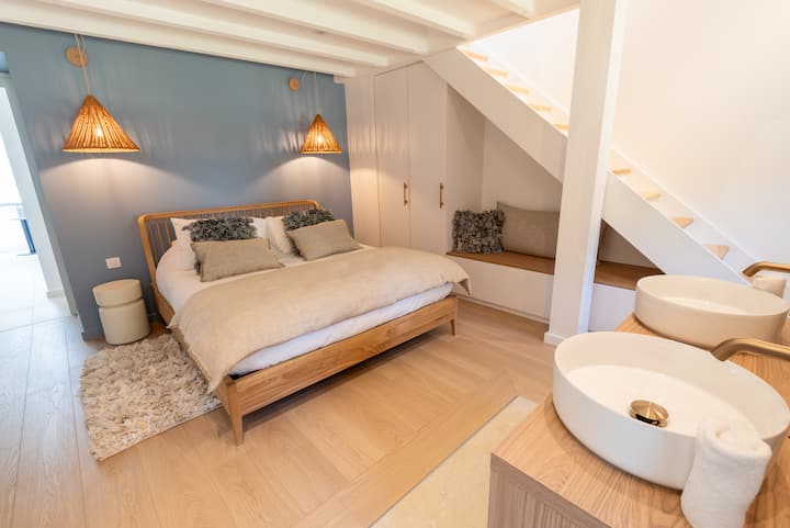 Literie neuve Queen size 160cm, qualité hôtelière, lits faits à votre arrivée