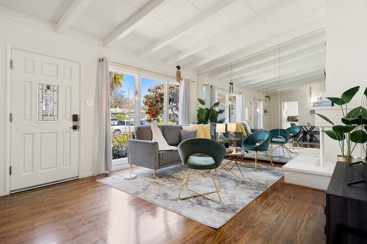 Mid Century Garden View 2br 2bath Home Parking - San Mateo, CA