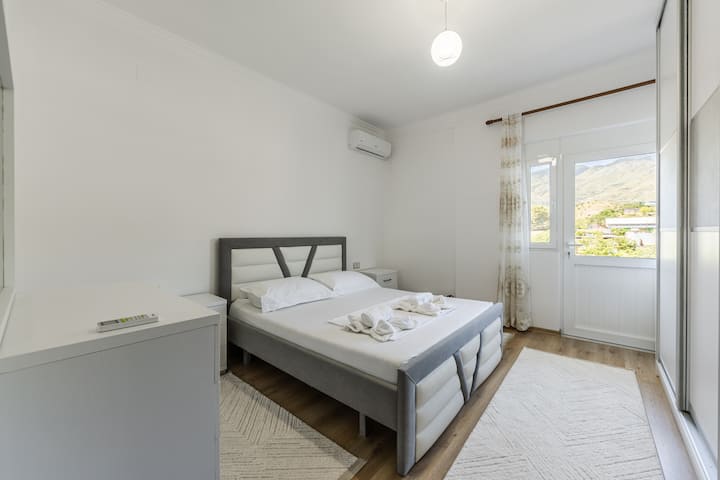 Bedroom 1 with a double bed