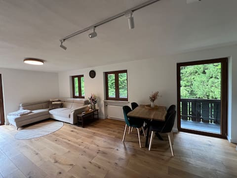 3-room apartment with large balcony & mountain views