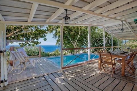 Kay Bambou Villa, sea view