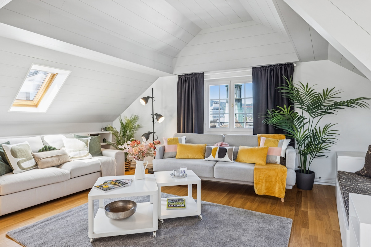 Top Airbnb: Old Town Zurich Penthouse | Rooftop Terrace | AC in Lindenhof