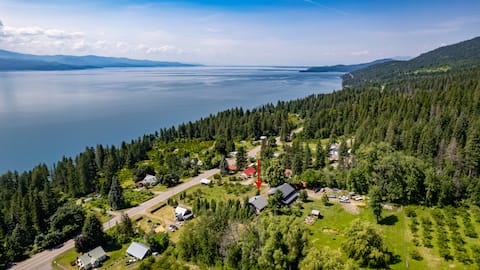 Top performing Airbnb: Lake Views + Cherry Orchard + Relaxing Patio in Flathead Lake