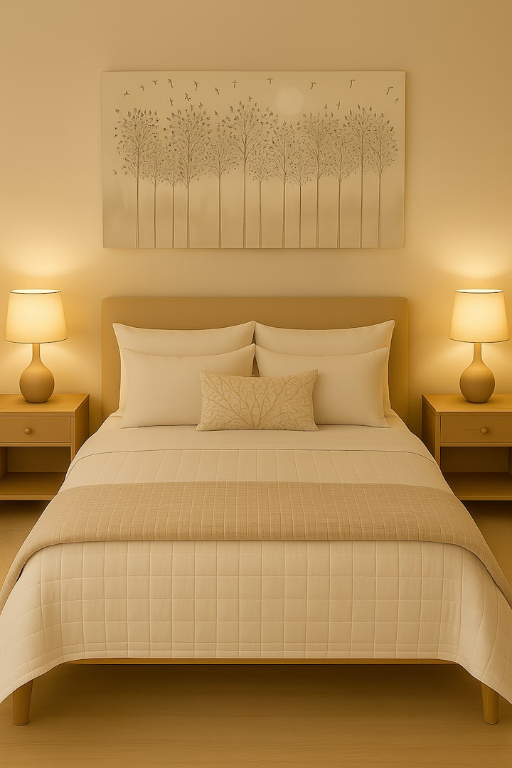 Camera da letto principale con comodo letto king-size, accogliente poltrona letto per una persona e TV Roku da 40" per notti rilassanti.